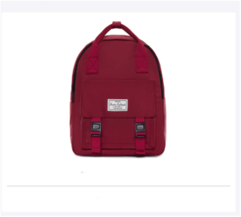 solid color college backpack, view 10 - MRSLM