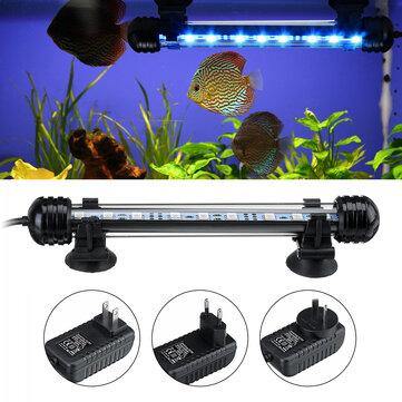 18cm 5050SMD 9LED Aquarium Fish Tank RGB Light Submersible Waterproof Bar Strip Lamp - MRSLM