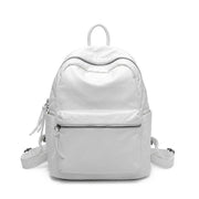 Women's washed leather backpack, view 2 - MRSLM