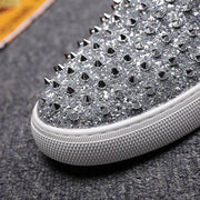men's slip-on high-top leather shoes, view 3 - MRSLM
