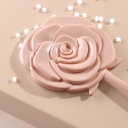 rose pink handheld mirror, view 2 - MRSLM