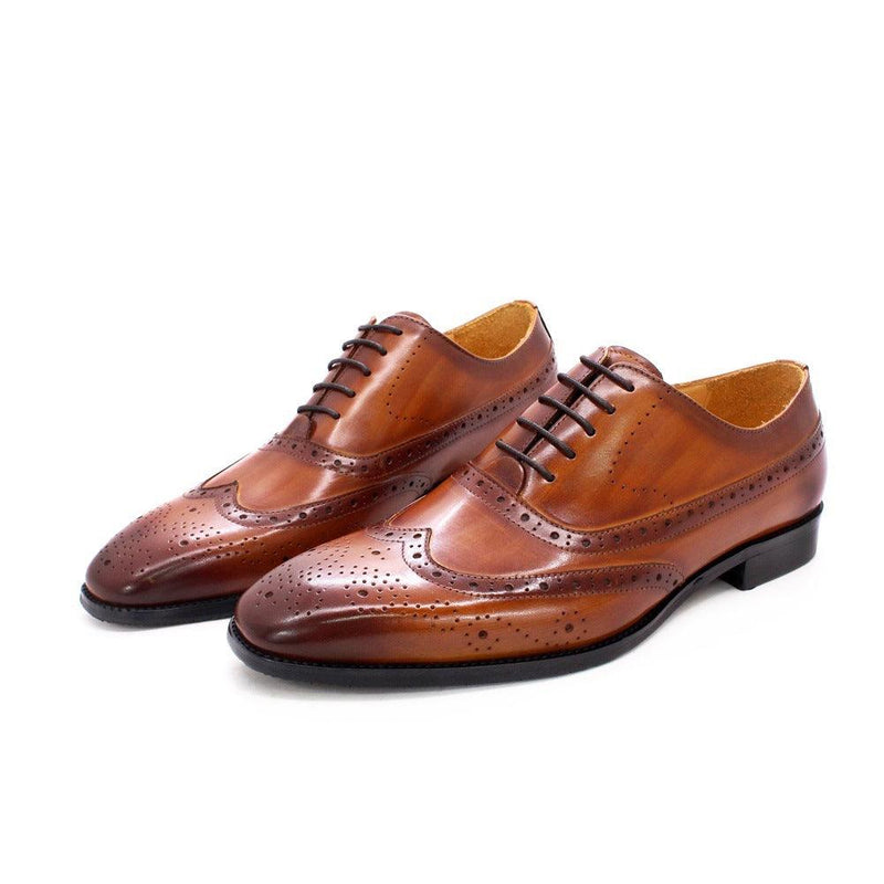 Men's brogue Oxford shoes, view 2 - MRSLM