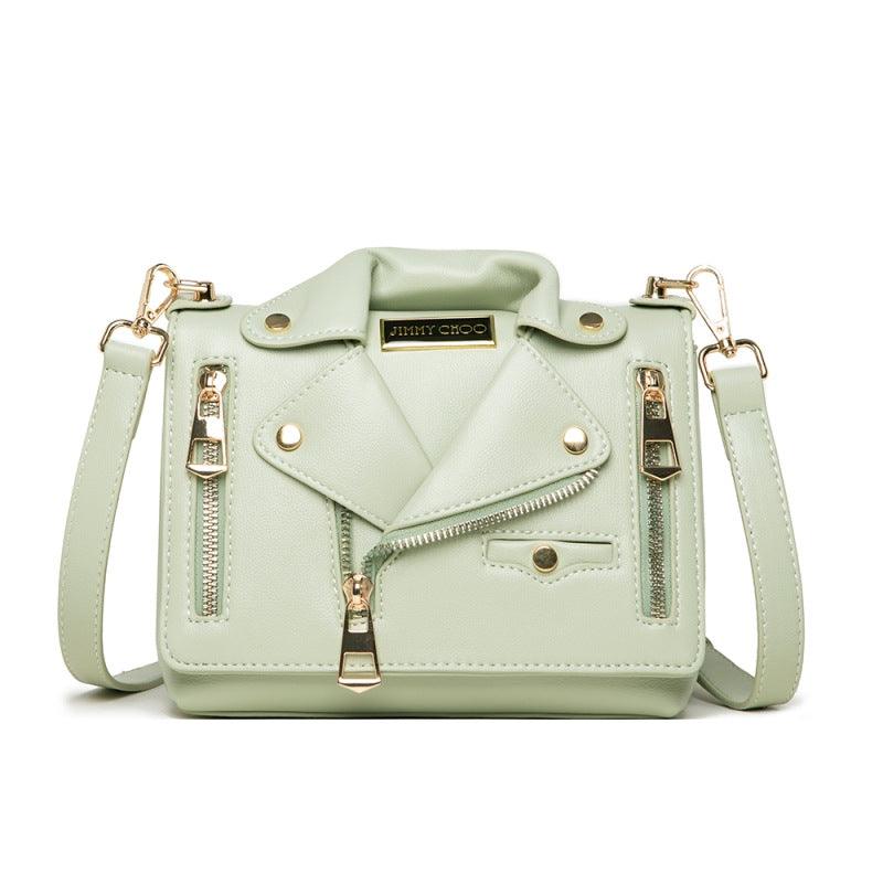 women's PU rivet messenger bag, view 9 - MRSLM