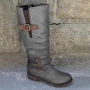 flat-bottomed plus size martin boots - MRSLM