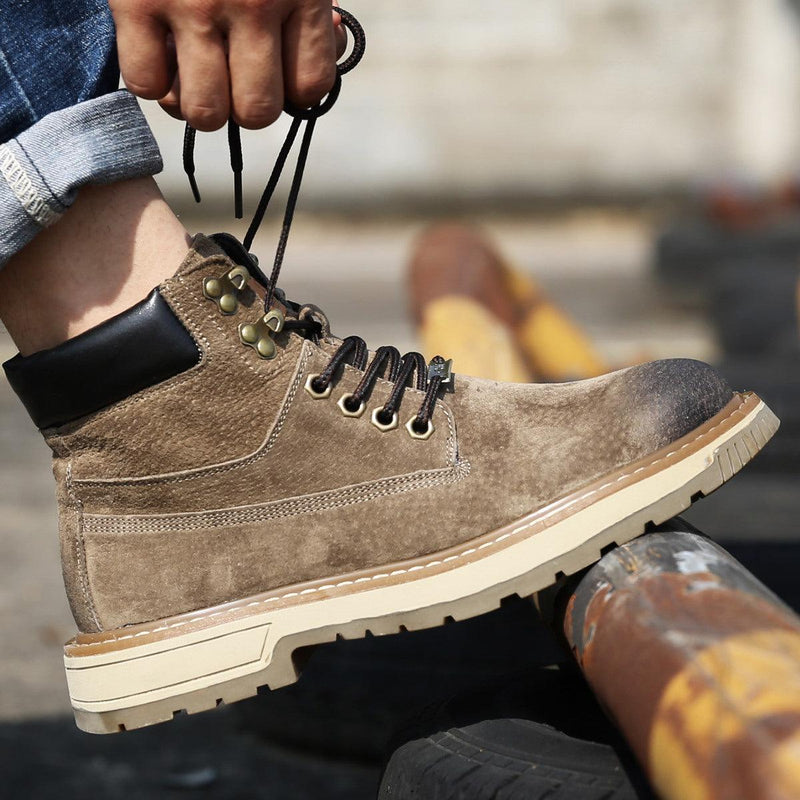 Men's frosted breathable khaki boots - MRSLM