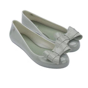 Colorblock flat shoes with shallow bow, view 4 - MRSLM