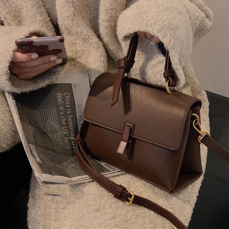 retro peach wood shoulder bag, view 2 - MRSLM