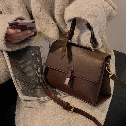 retro peach wood shoulder bag, view 2 - MRSLM
