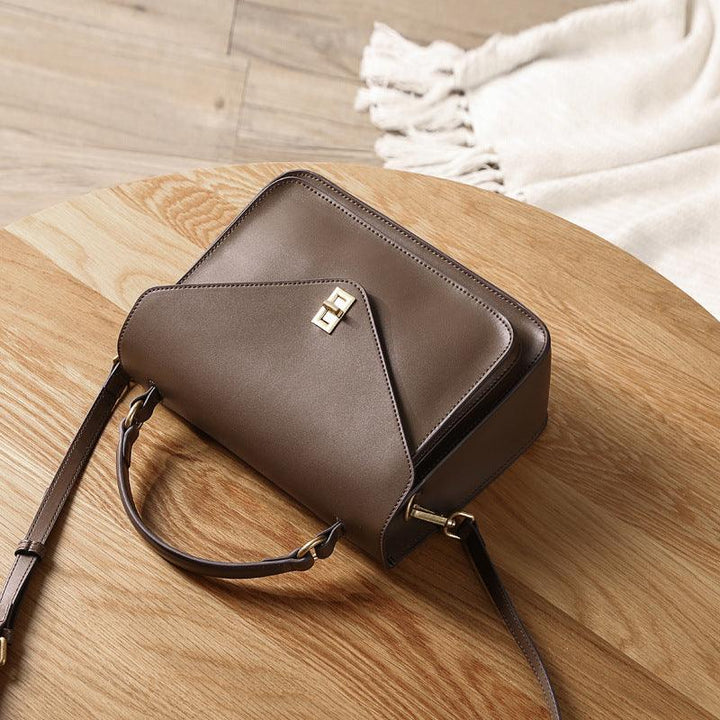 Fashion Retro Leather Handbag Women's - MRSLM