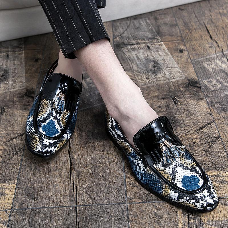 Men's casual slip-on PU loafers, view 11 - MRSLM