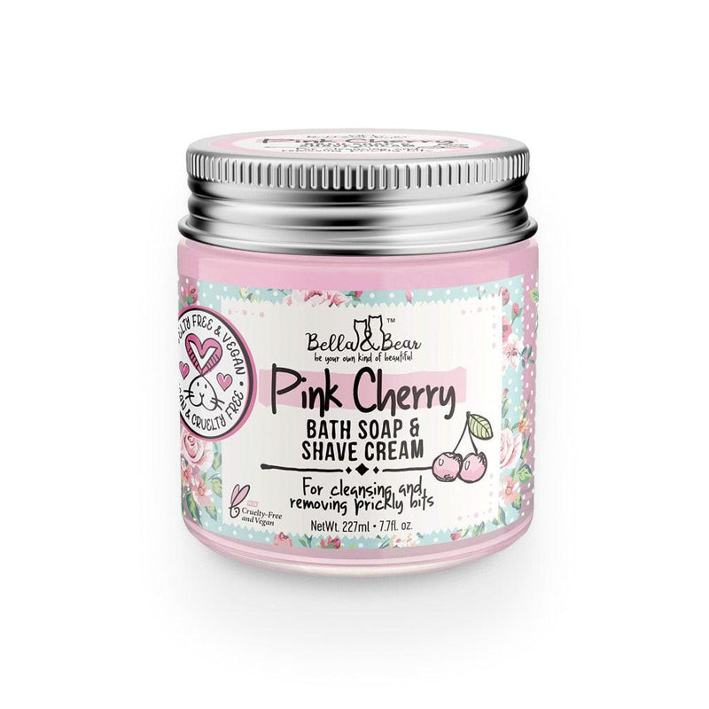 pink cherry whipped bath soap and shave cream - MRSLM