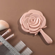 rose pink handheld mirror, view 3 - MRSLM