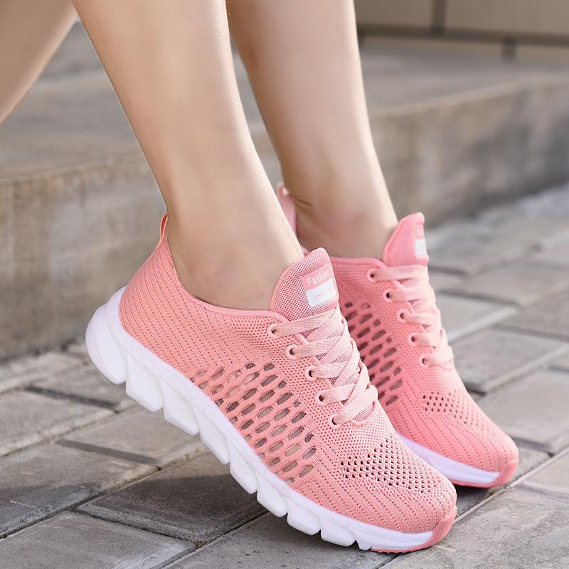 Hollow mesh women's running shoes, view 5 - MRSLM