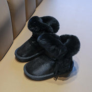 Girls' winter plush thick cotton boots, view 4 - MRSLM