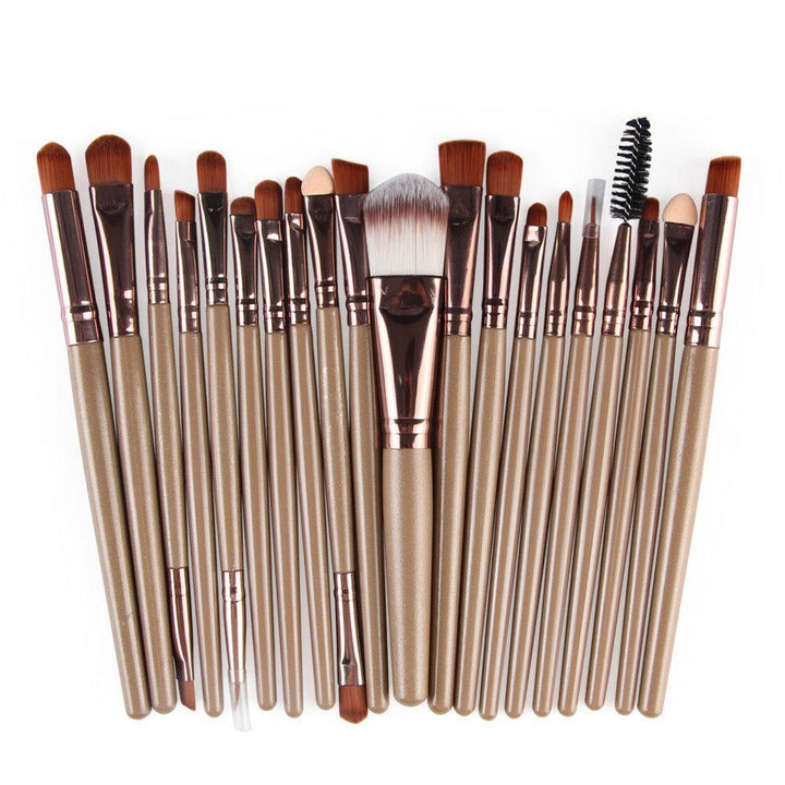 20Pcs Professional Makeup Brushes Cosmetic Synthetic Hair Brushes Kit Set - MRSLM