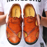 men's casual cowhide sandals - MRSLM
