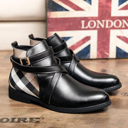Men's retro short flat boots, view 7 - MRSLM