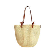 women's straw cylindrical shoulder bag, view 7 - MRSLM