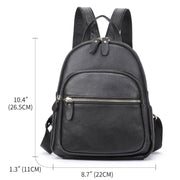 soft cowhide leather women's backpack, view 5 - MRSLM