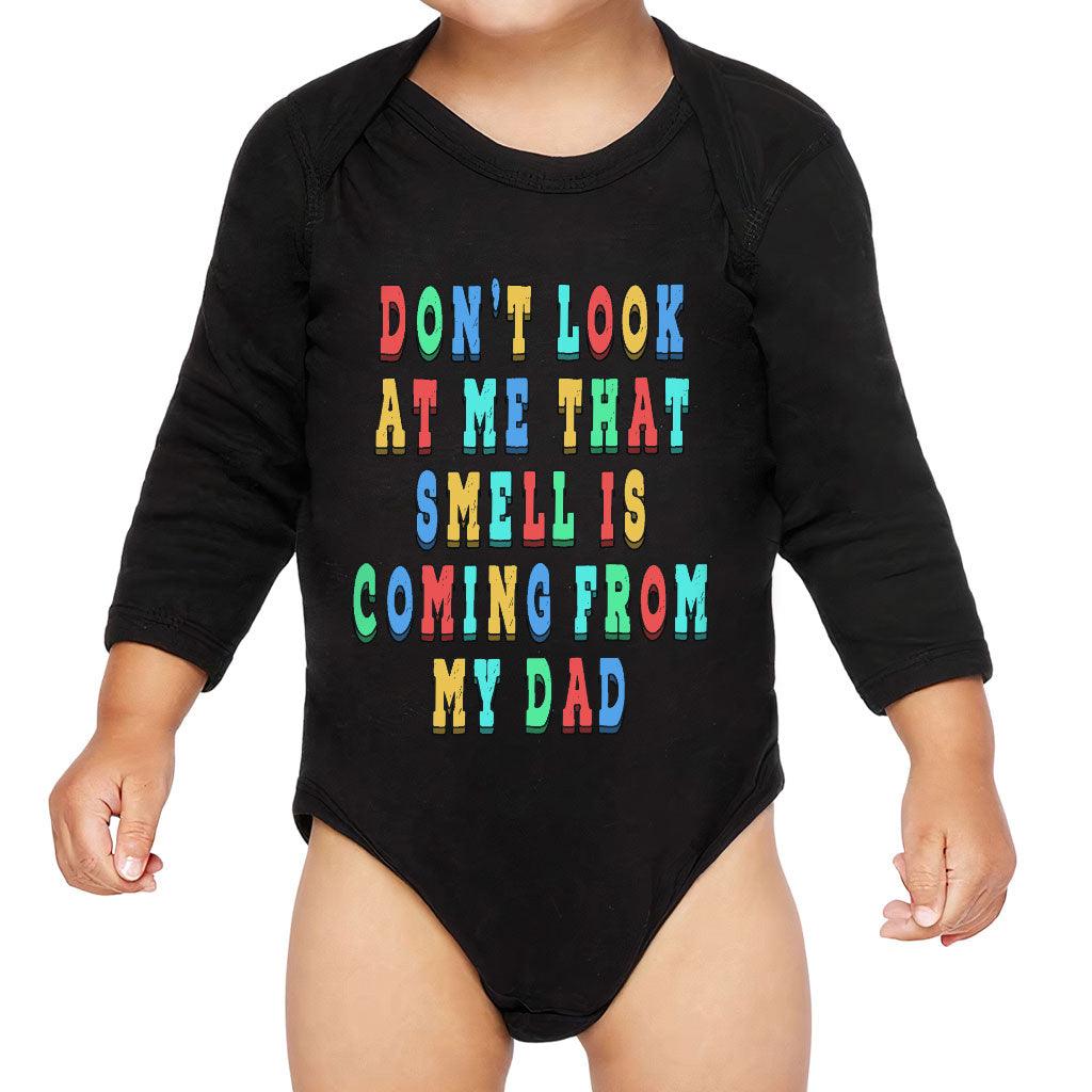 Funny Quote Baby Long Sleeve Onesie - Cool Baby Long Sleeve Bodysuit - Colorful Baby One-Piece - MRSLM