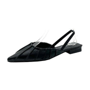women's pointed toe rhinestone sandals, view 4 - MRSLM