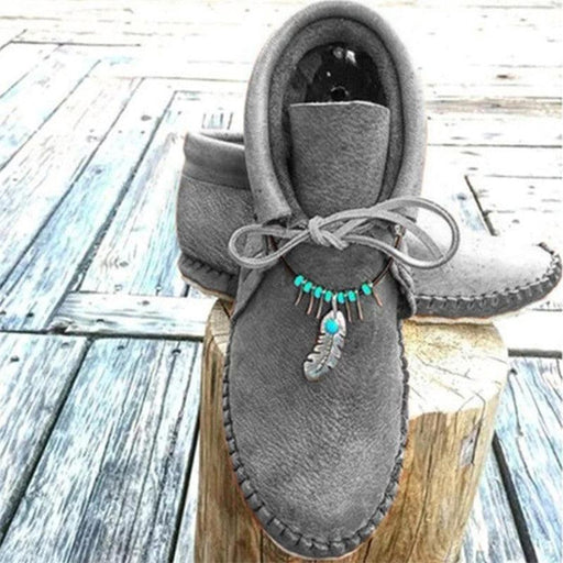 Large flat round toe Roman shoes for women, view 2 - MRSLM