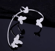 Butterfly bowknot earrings without piercing, view 4 - MRSLM