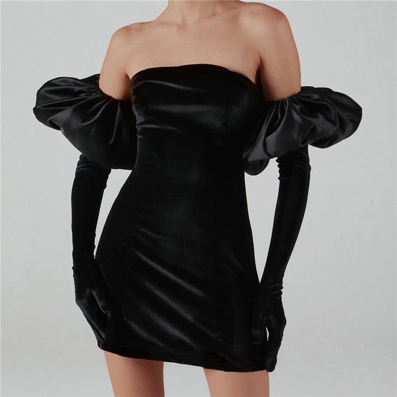 Sexy Wrapped Chest Slim Fit Hip Dress