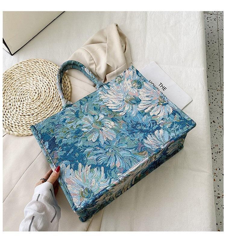 large frosted PVC shopping bag, view 3 - MRSLM