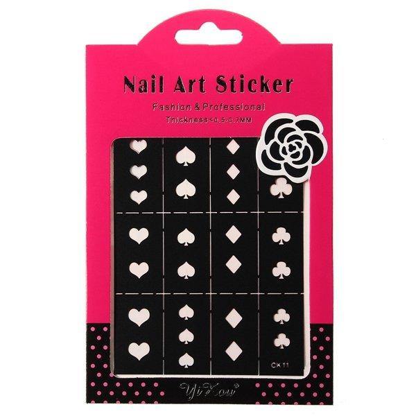Reusable Hollow Stamping Nail Art Template Stencil Sticker Decoration - MRSLM