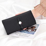 Women's long folding leather wallet - MRSLM