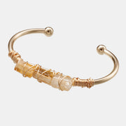 gold-plated crystal bracelet, view 6 - MRSLM