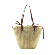 women's straw cylindrical shoulder bag - MRSLM