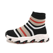 Kids' knitted stretch sock boots, view 2 - MRSLM