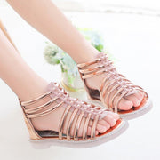 girls' summer sequin princess sandals - MRSLM