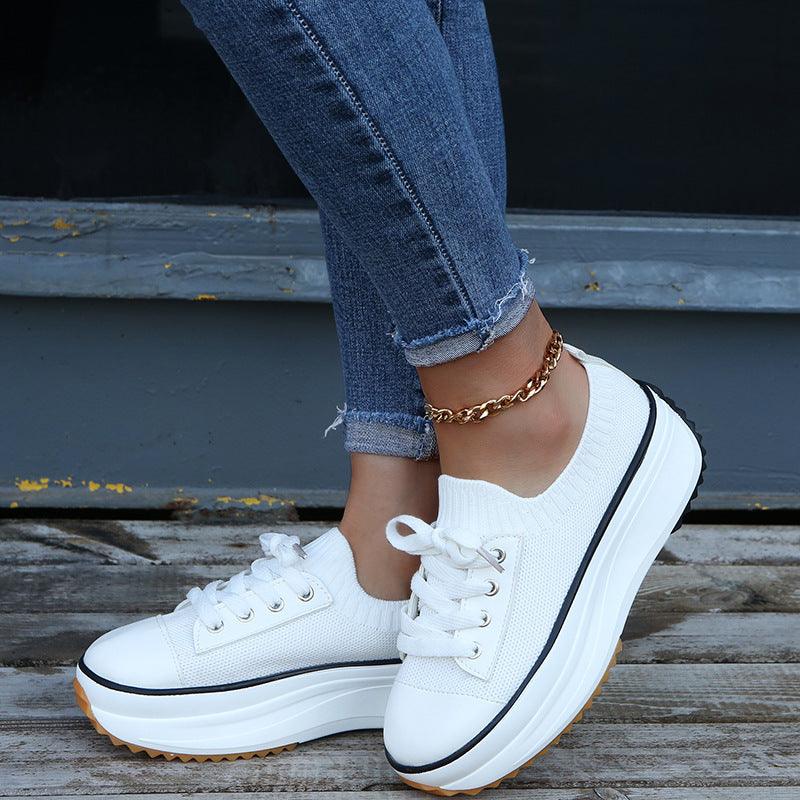 Women's platform canvas shoes, view 10 - MRSLM