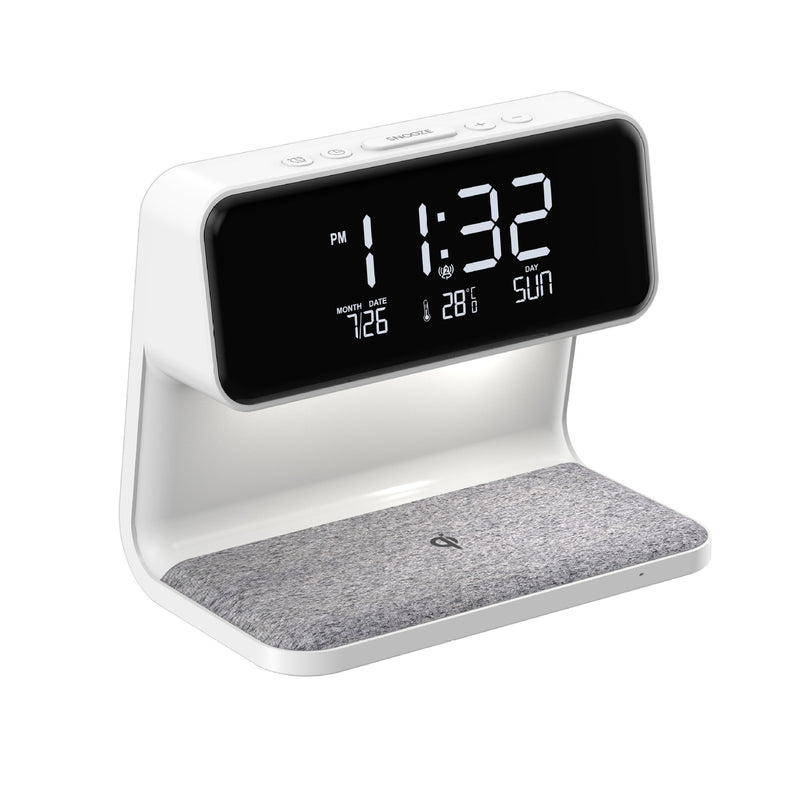 Perpetual calendar clock table lamp, view 5 - MRSLM