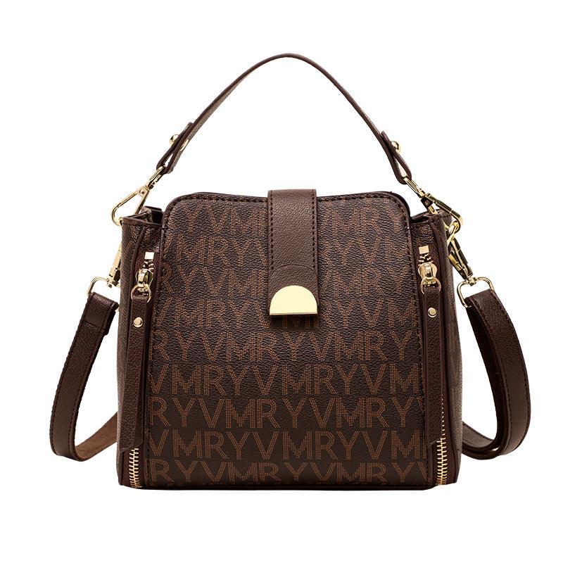 women's printed bucket bag, view 9 - MRSLM