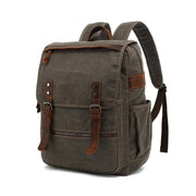 Student canvas book backpack, view 4 - MRSLM