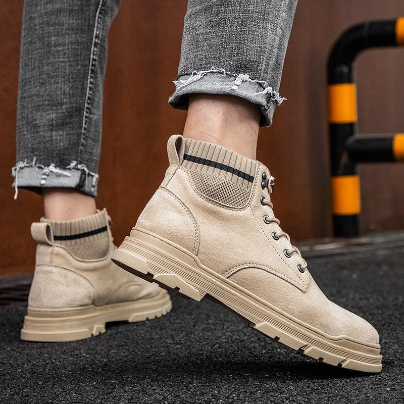 Men's mid-top front-tie boots, view 6 - MRSLM