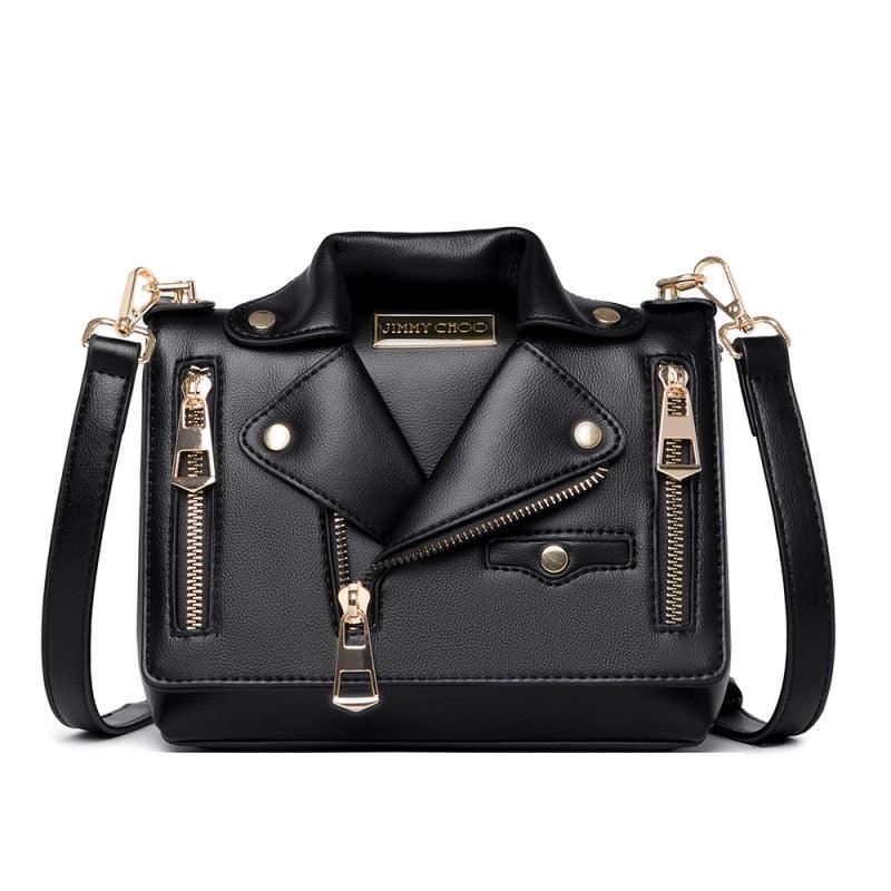 women's PU rivet messenger bag, view 6 - MRSLM