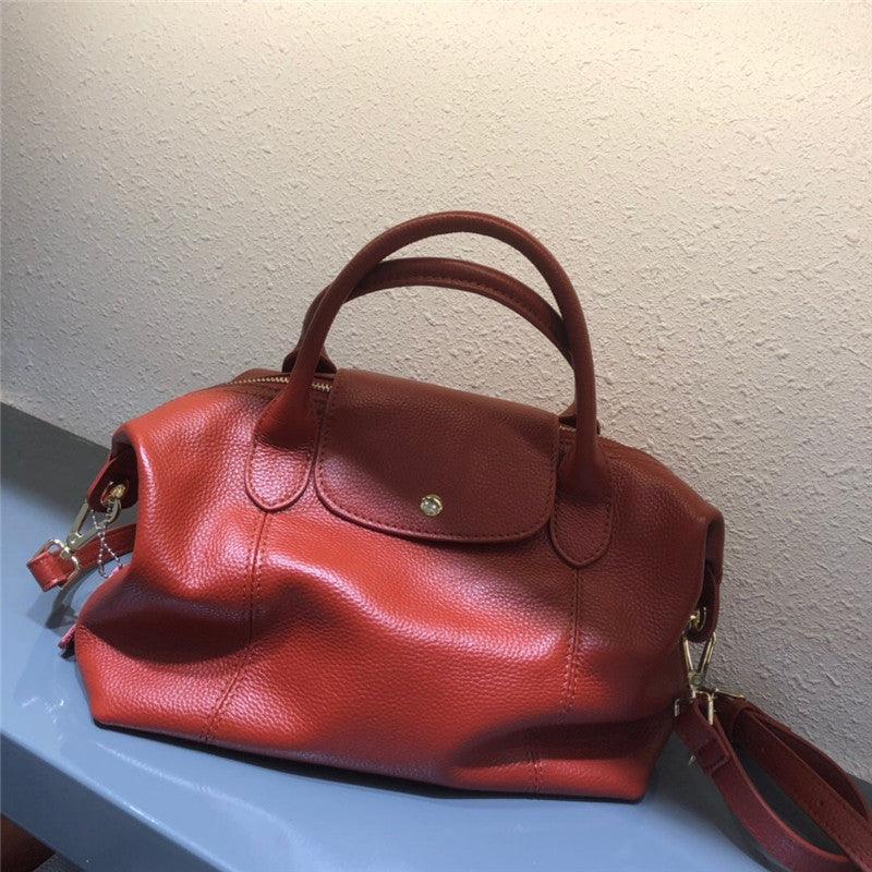 women's cowhide dumpling shoulder bag, view 9 - MRSLM