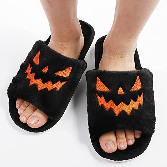 women's furry plush slippers, view 5 - MRSLM
