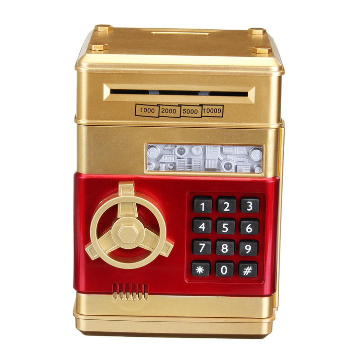 Kids Cartoon Electronic Money Piggy Bank Mini ATM Password Coins Savings Box Toys - MRSLM