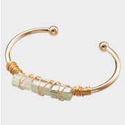 gold-plated crystal bracelet, view 11 - MRSLM