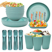Wheat Straw Tableware Set For Home Meals - MRSLM