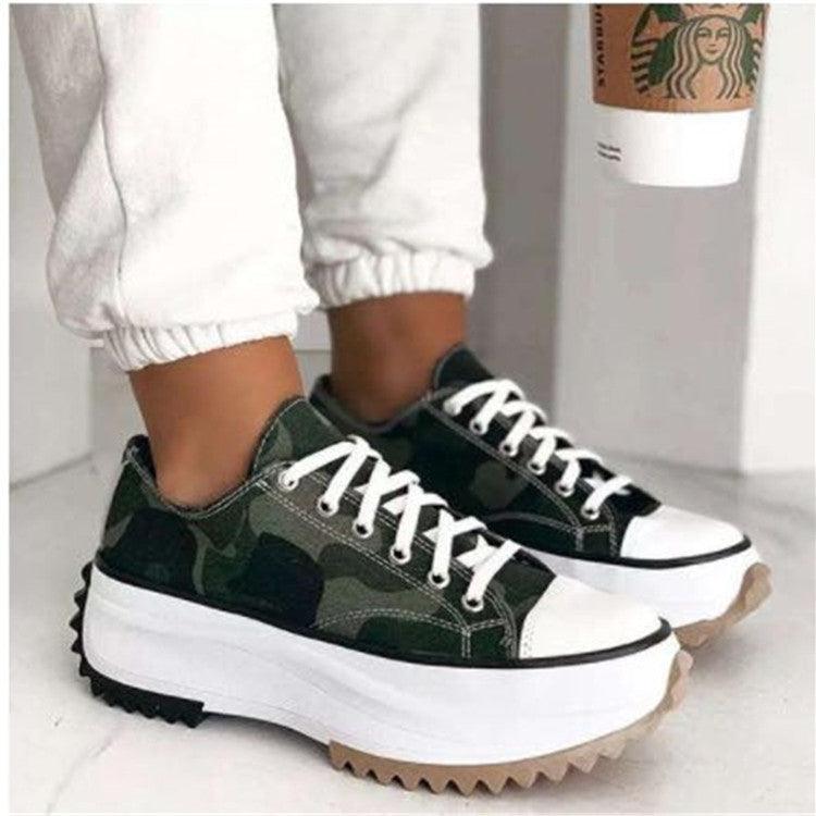 Women's platform canvas shoes, view 6 - MRSLM