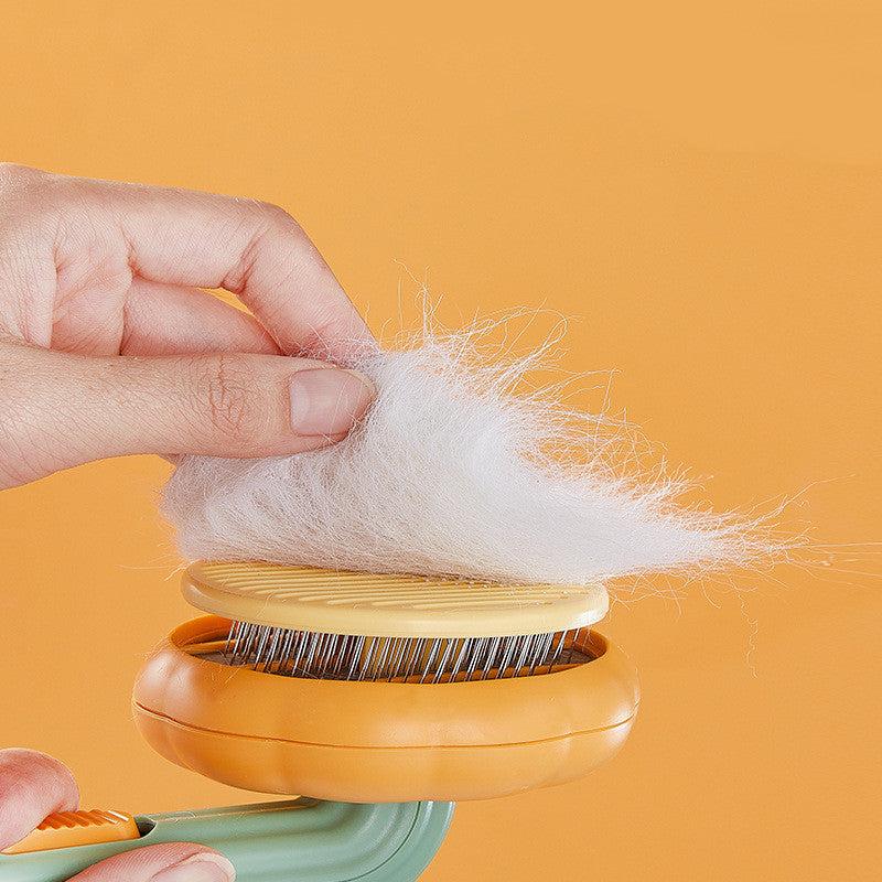 Pet Cat Brush Hand-held Self-cleaning Grooming Comb