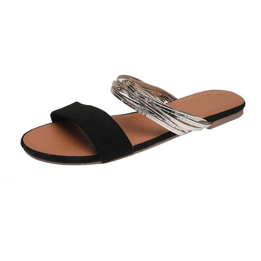 One-line Korean fashion sandal slippers - MRSLM