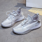 Women's woven running shoes, view 2 - MRSLM